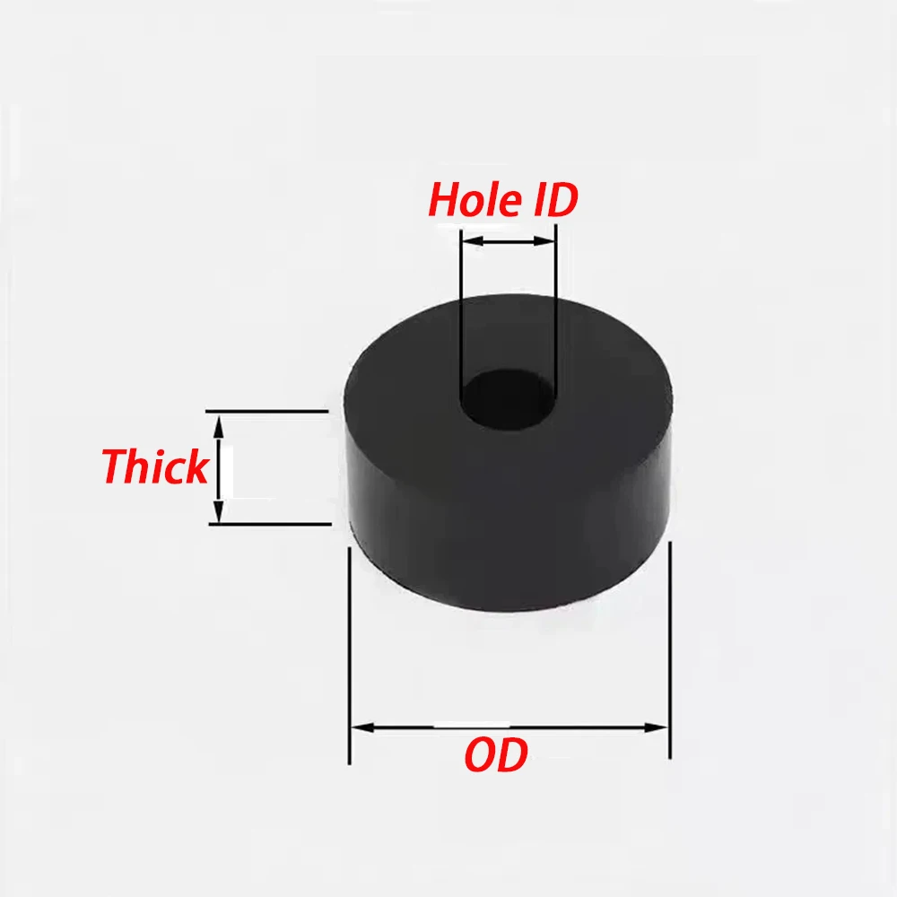 OD 18/20/25/30/40/45/50/60/70/80mm High Elasticity Fan Air Conditioner Shock-Absorbing Rubber Gasket OD*Thick*ID