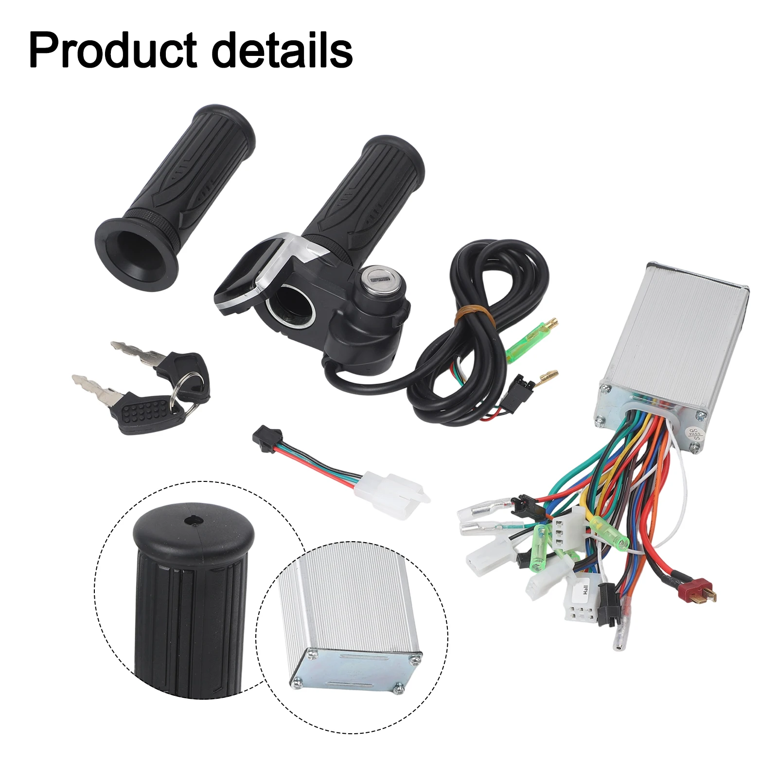 

Контроллер электрического велосипеда Контроллер бесщеточного двигателя 15А Бесщеточный контроллер Дисплей состояния батареи 90x50x30 мм