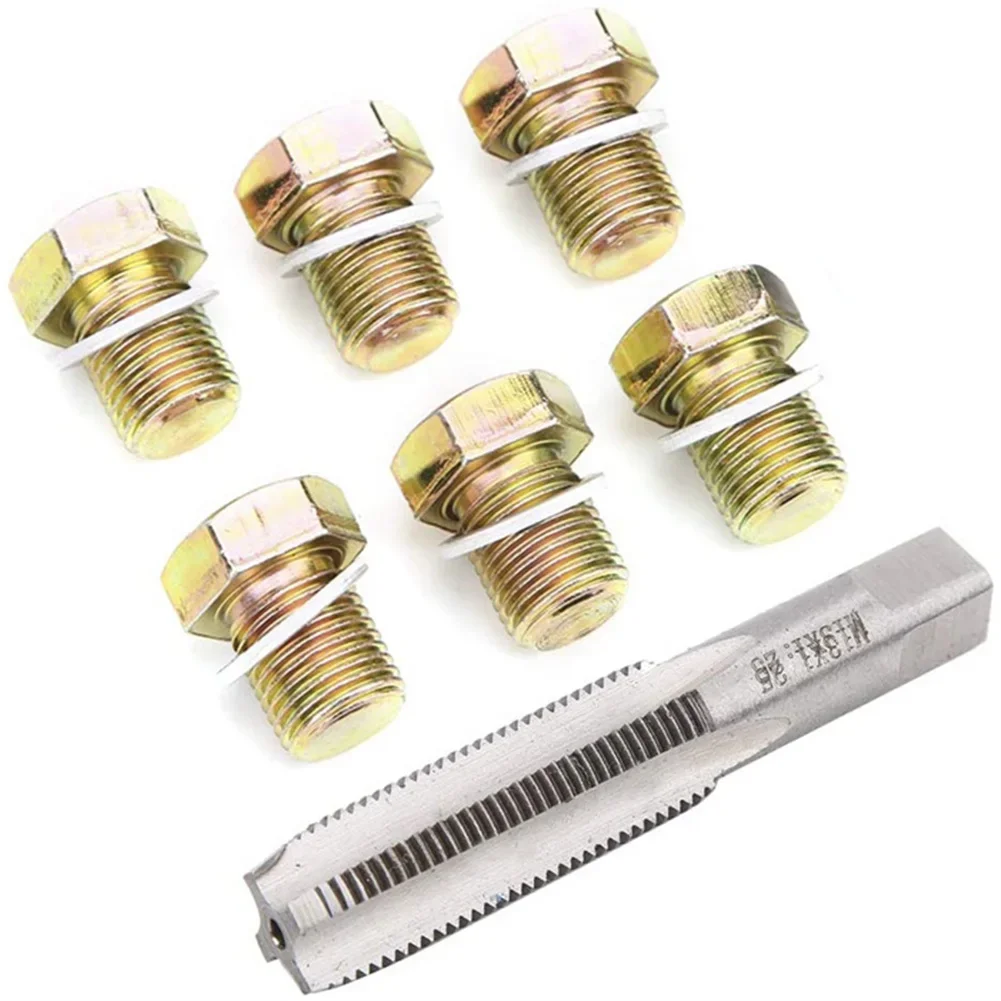 Car Repair Combination Suit M13x1.25mm Portable  Oil Pan Thread Repair Tools Kit Oil Drain Plug Screws Repair Bolt Set