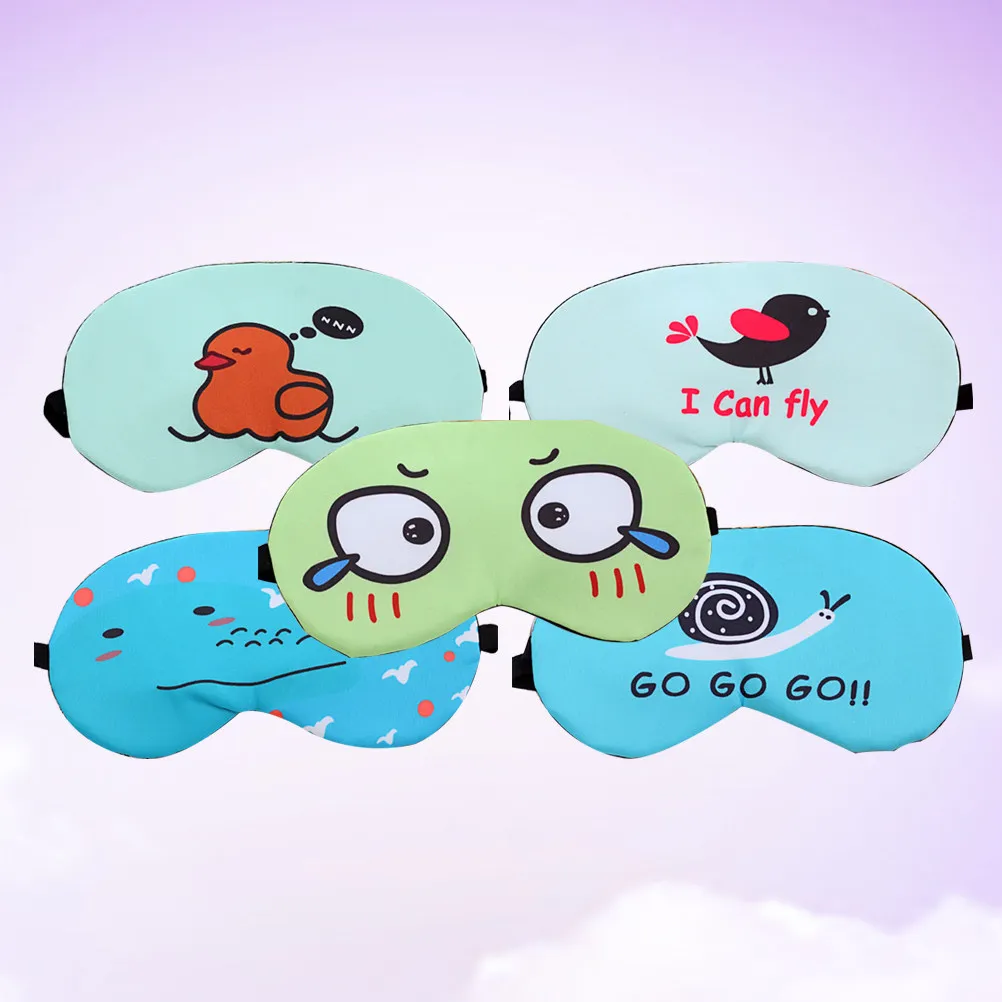 

5Pcs Cartoon Sleep Eye Mask Gel Pad Hot Cold Therapy for Insomnia Migraine Dry Eyes Meditation Eyes Dark Circles Night