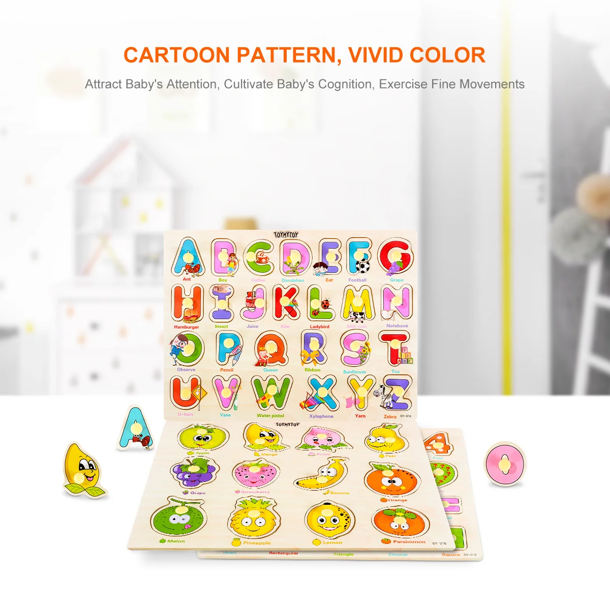 

TOYMYTOY 3 шт., мультяшные головоломки, детские развивающие игрушки, игрушки, подарки, красочные головоломки, игрушки для малышей