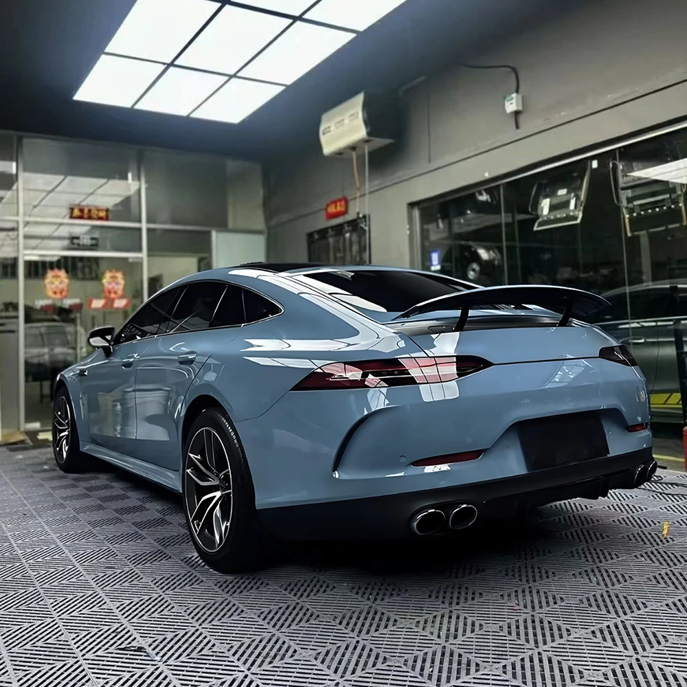 Ultra Gloss China Blue Car Vinyl Wrap Film with PET Release Liner Air‑Channel Bubble Free Self‑Adhesive Decal Auto Wrapping Film