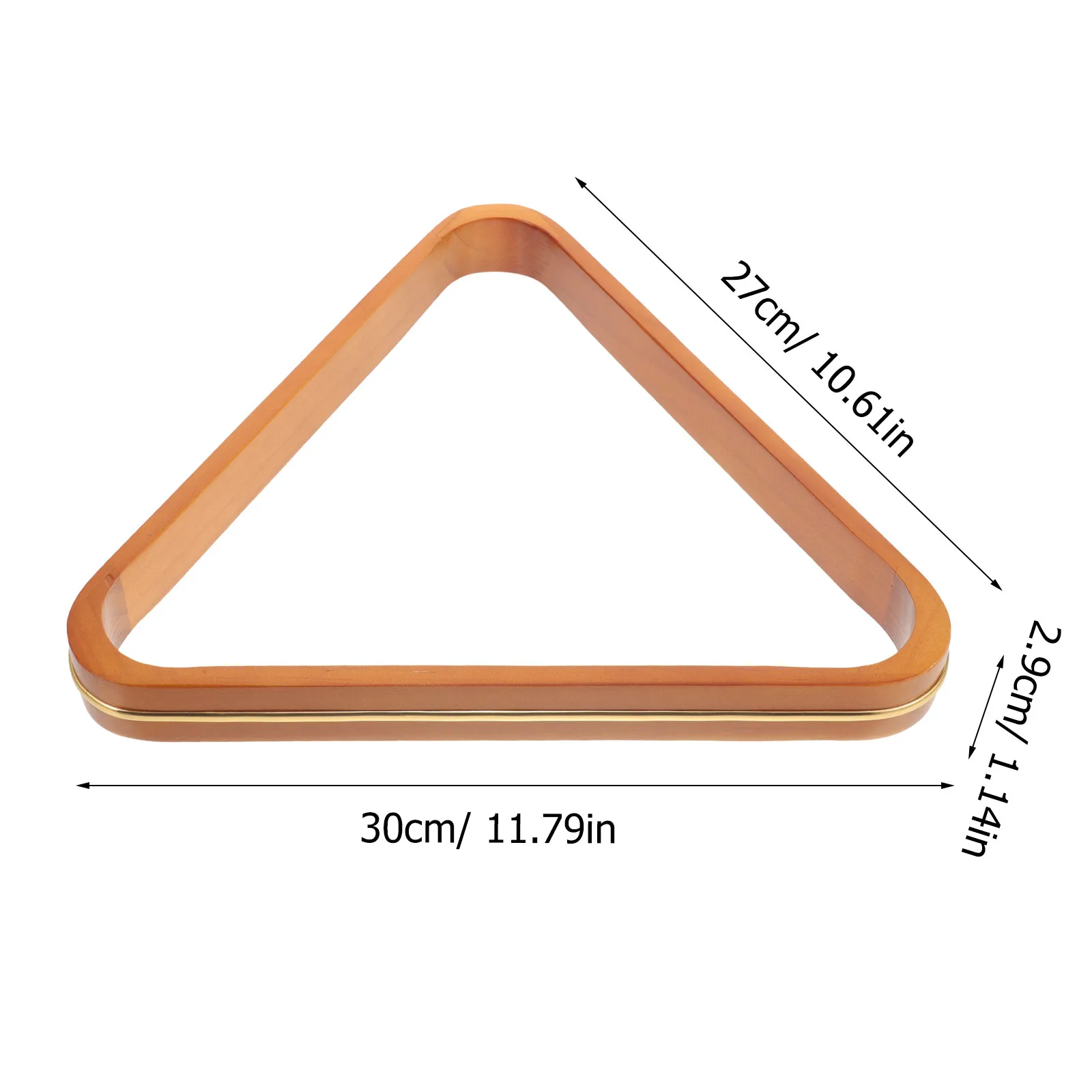 Wooden Billiard Triangle Rack Pine Material Wear Resistant Fall Resistant Pool Balls Organizer Sturdy Frame for All Ages
