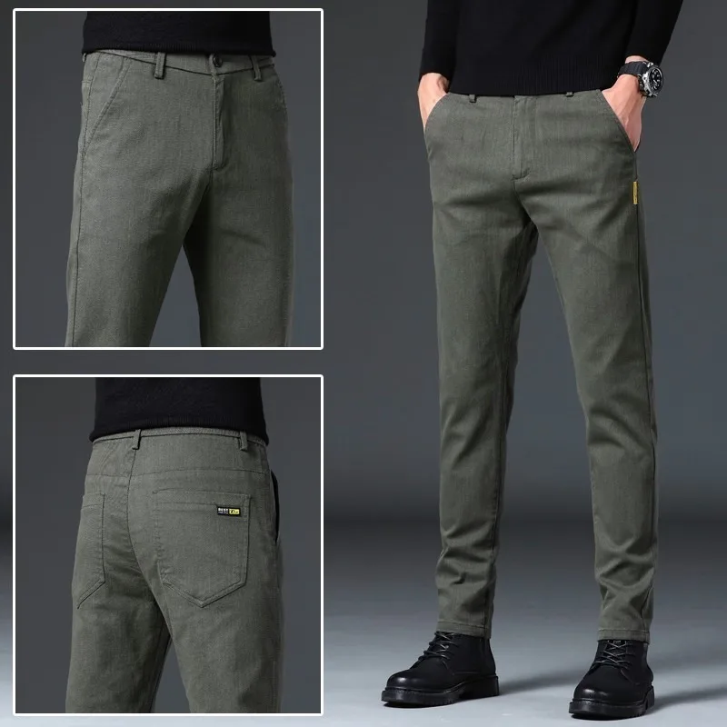 

2023 New Casual Pants Men's Spring and Autumn Korean Fashion Versatile Slim Straight Leg