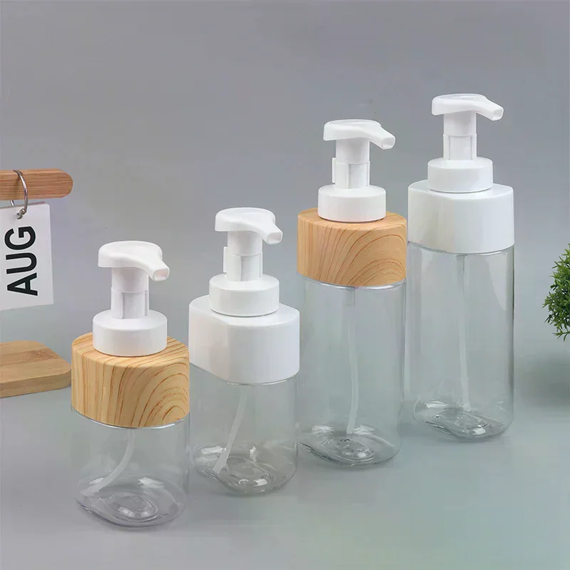 Dispensador de jabón de manos espumoso transparente, botella vacía de Gel de ducha, limpiador Fcial, contenedor de Mousse portátil de viaje, 300/500ml