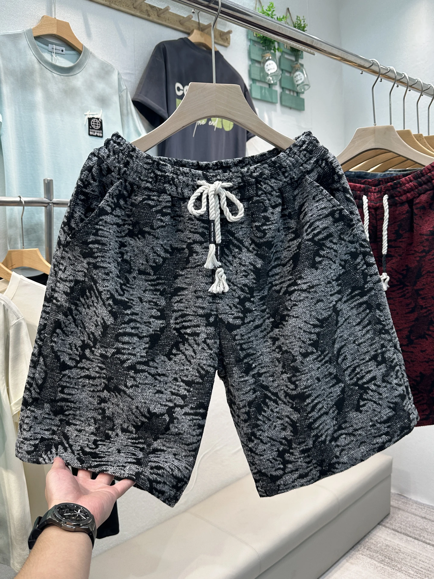 

Men's Casual Loose Fit Camouflage orts Summer Faionable Teenagers Cool Straight Leg Pants Versatile Comfortable Sweatpants