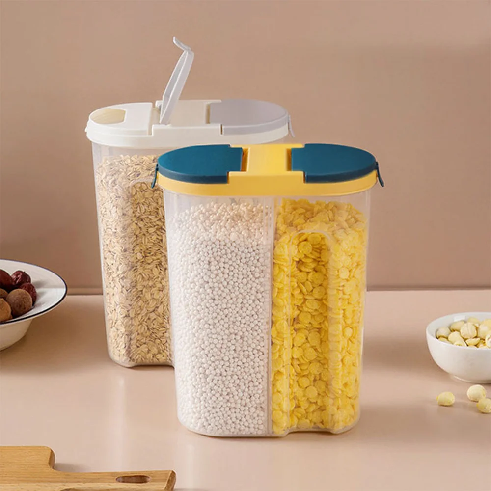 

Moisture-Proof Food Container Household Kitchen Supplies Organizer Flour Saving Bucket Rice Barrel Grain Storage Box Sealed Can