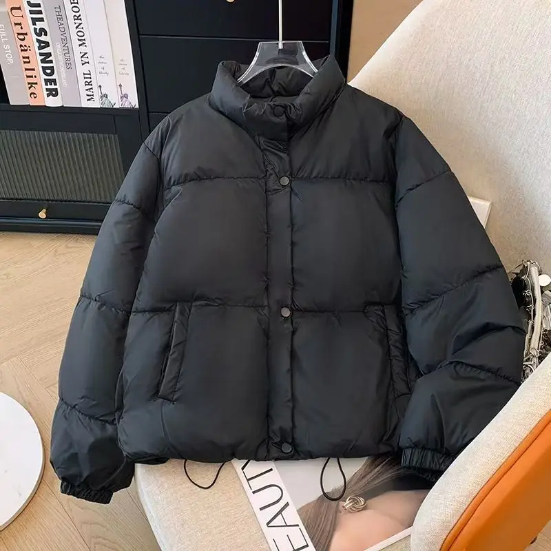 الشتاء النسخة الكورية الجديدة أسفل وسترة قطن للنساء نمط قصير فضفاض الوقوف طوق صغير الحجم المألوف و #3