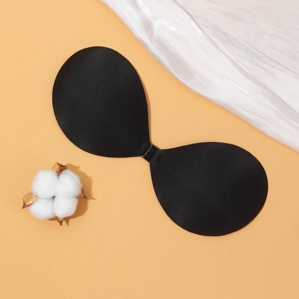 VKME Sexy Women Invisible Push Up Bra Self-Adhesive Silicone Bust Front Closure Sticky Bra Skin Backless Strapless Bra