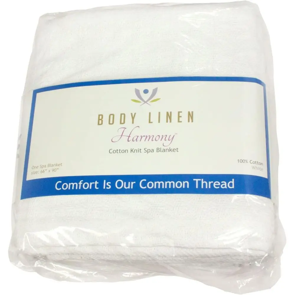 10 Pack - Harmony Cotton Spa and Massage Table Blanket 100% Cotton, 66 by 90 Inches. Sot, Warm and Stylish. hine Washable. Raise