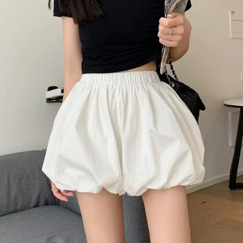 Shorts Frauen ins Mode schick bequem jungen Stil All-Match Sommerferien Streetwear Ulzzang täglich solide Femme Hose