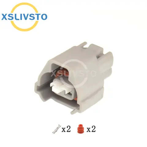1 Zestaw 2-pinowe wodoszczelne złącze wiązki przewodów samochodowych, elektryczne uszczelnione złącze wtykowe 6189-0876 do Toyota Lexus 90980-12117