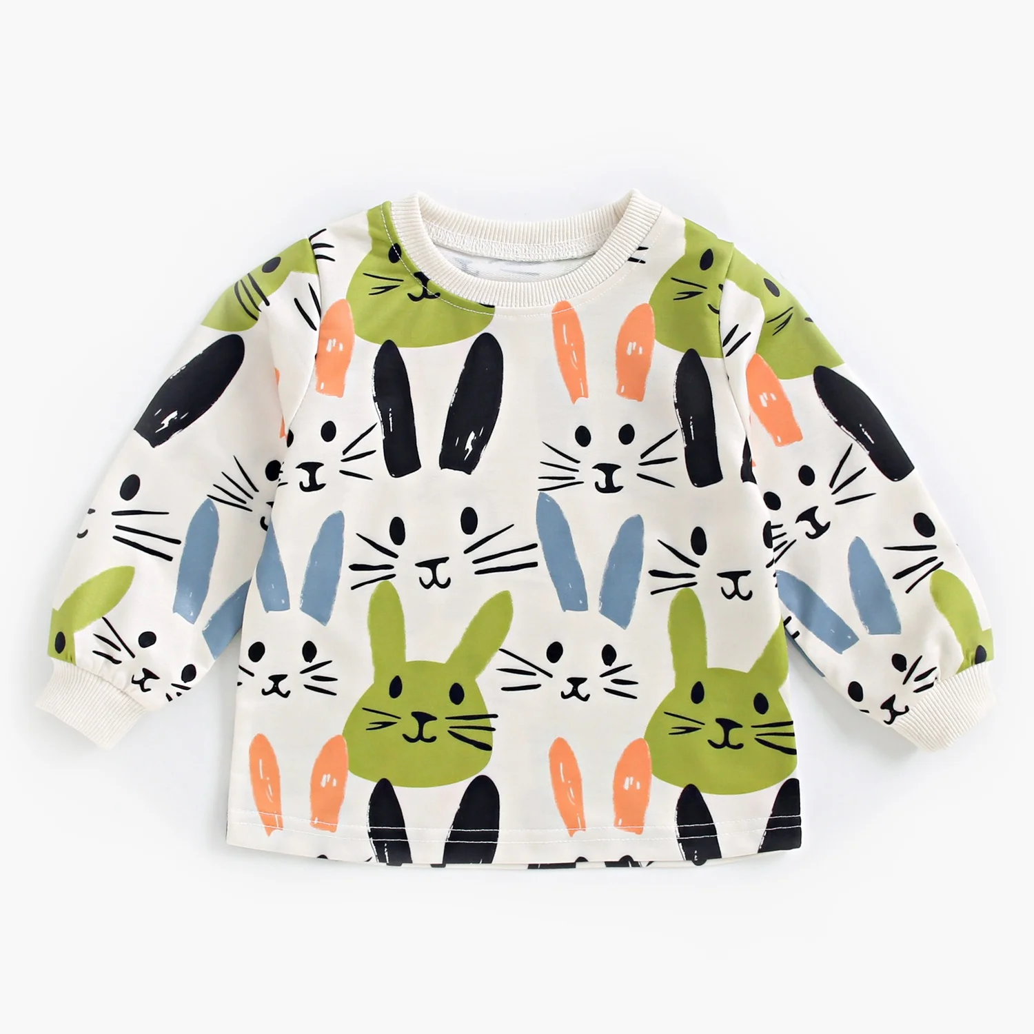 Sanlutoz Unisex Baby Little Kids Cute Bunny Clothing Sets Long Sleeve Tops + Long Pants 2Pcs