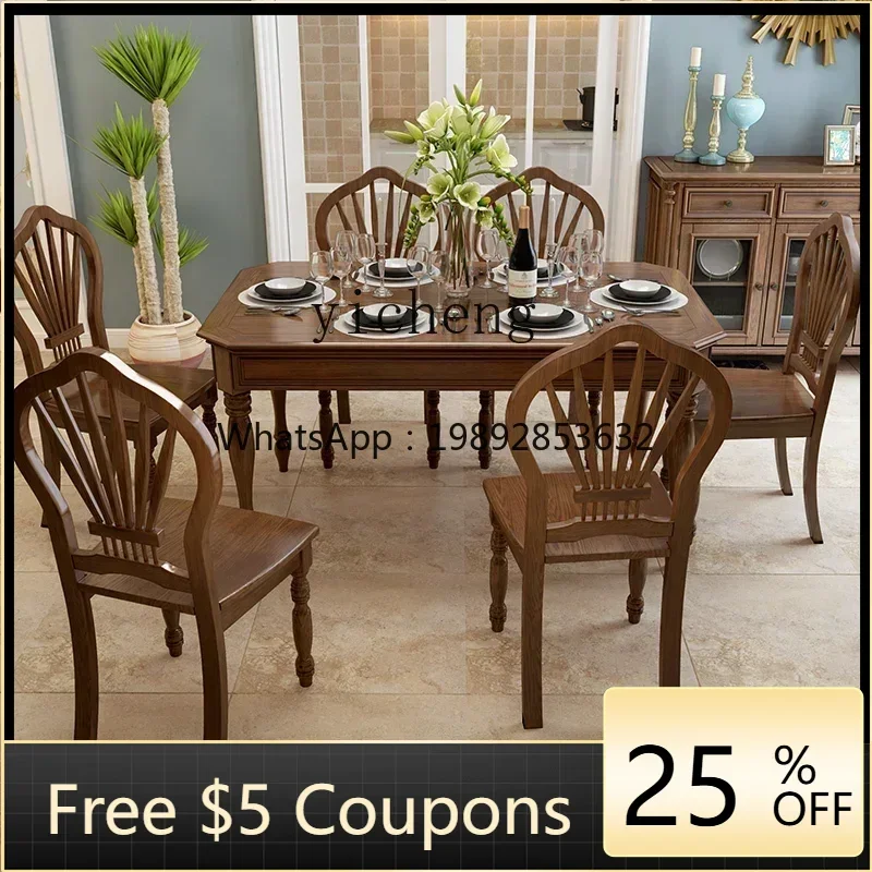 

solid wood dining table and chair combination size apartment restaurant dining table