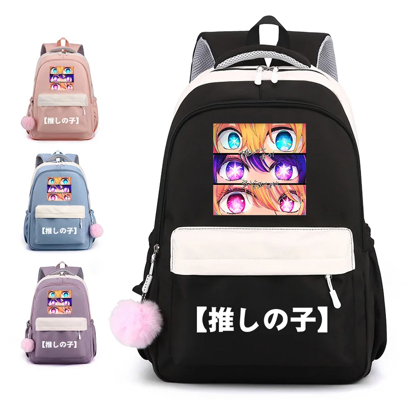 Quente anime padrão harajuku mochila adolescente moda casual anime mochila escolar grande capacidade mochilas com zíper