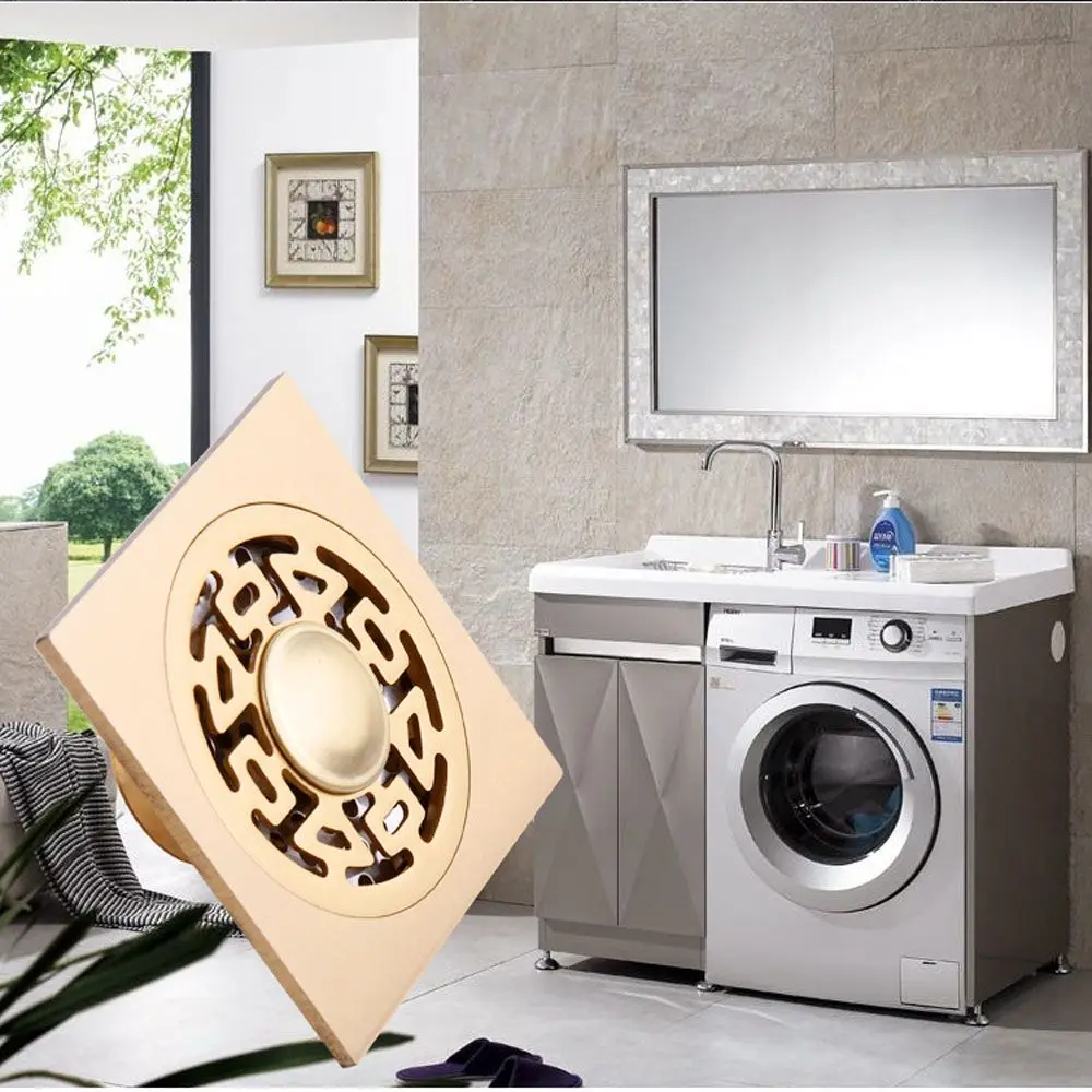 New All Copper Anti-odor Bathroom Drainage Floor Shower Drain Bathtub Shower Drainer Waste Floor Drain