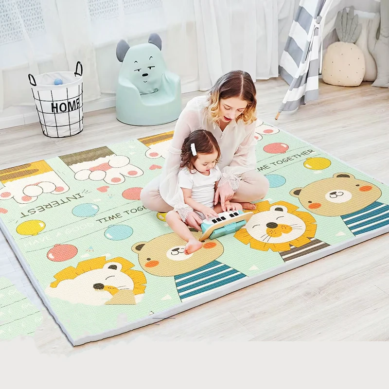 Thick 1CM Non-toxic EPE Baby Activity Gym Baby Crawling Play Mats Folding Mat Carpet Baby Game Mat for Children\'s Safety Mat Rug