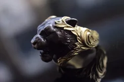 S925 Silver King of the Forest - Tiger Ring Original Design Handmade Vintage Niche Ring