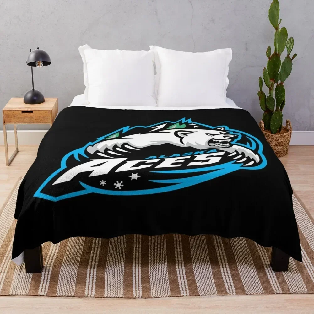 

alaska aces Throw Blanket Flannels Blankets Sofas Of Decoration warm winter Blankets