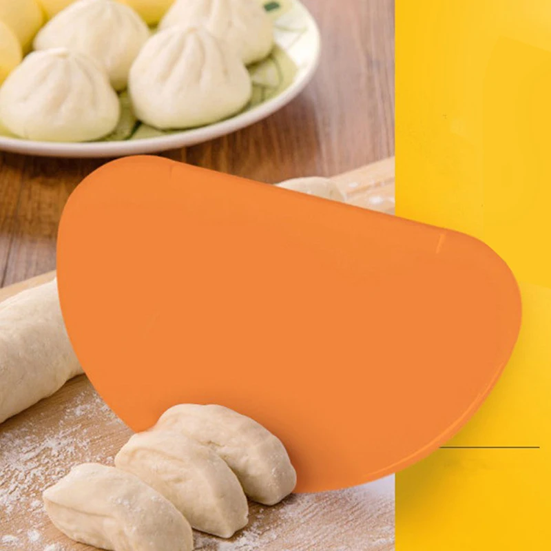 1Pcs Kitchen Scraper Spatula Flexible Flat Edge Mixing Dough Cutter For Pizza Pastry Cake Decoration Icing Bread Baking Fondant