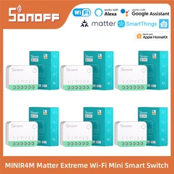SONOFF MINIR4M Matter Extreme Wi-Fi Mini Smart Switch Two-way Control Smart Home Automation Via Alexa Google Alice Smartthings
