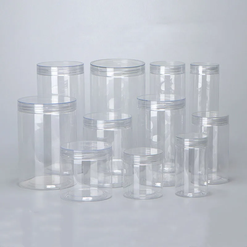 50pcs/lot Plastic Food Jars Kitchen Cookie Sealed Cans Kitchen Storage Organization Food Storage Box Dried Grains Tank