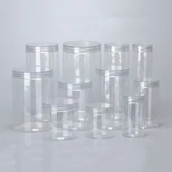 50pcs/lot Plastic Food Jars Kitchen Cookie Sealed Cans Kitchen Storage Organization Food Storage Box Dried Grains Tank