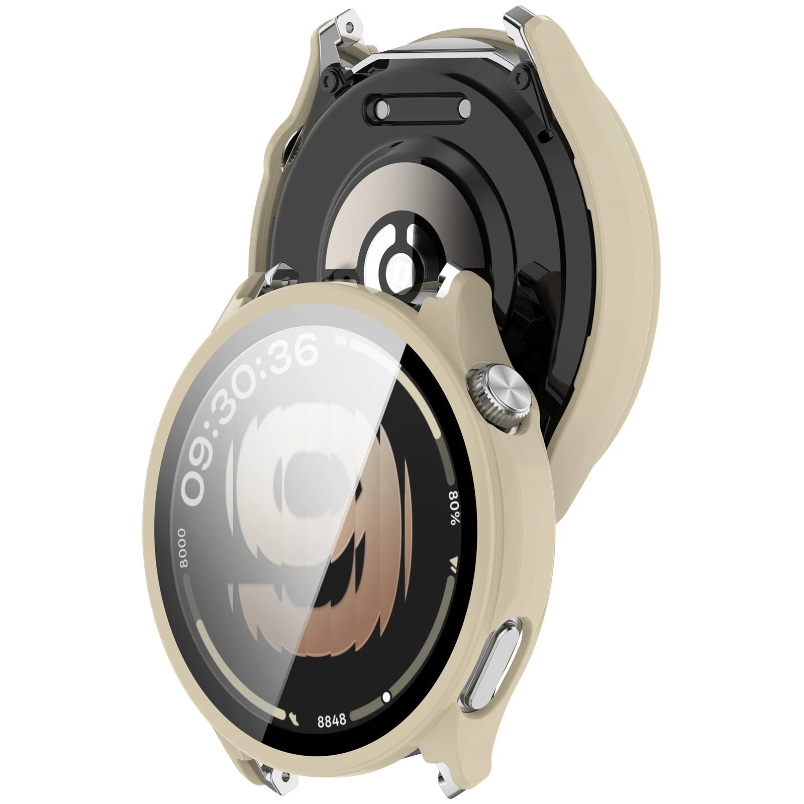 PC Case+Glass film for OPPO Watch S Smart Watch Tempered Glass All-around Bumper Protective Cover for OPPO Watch S Accessories view 6
