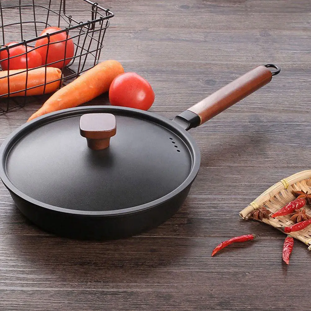 

Frying Pan Non-Stick 30Cm Wide Surface Even Heat Distribution for Pancake Egg Stir Fry Fast Cleaning Cooking At Home Iron Frying