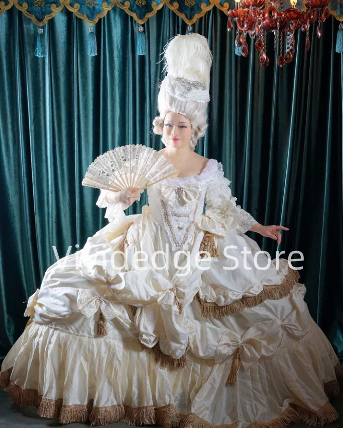 Vintage Dresses Prom Gowns 18th Century Rococo Edwardian Era Duchess Tea party Victorian Evening Gowns bespoke occasion dresses