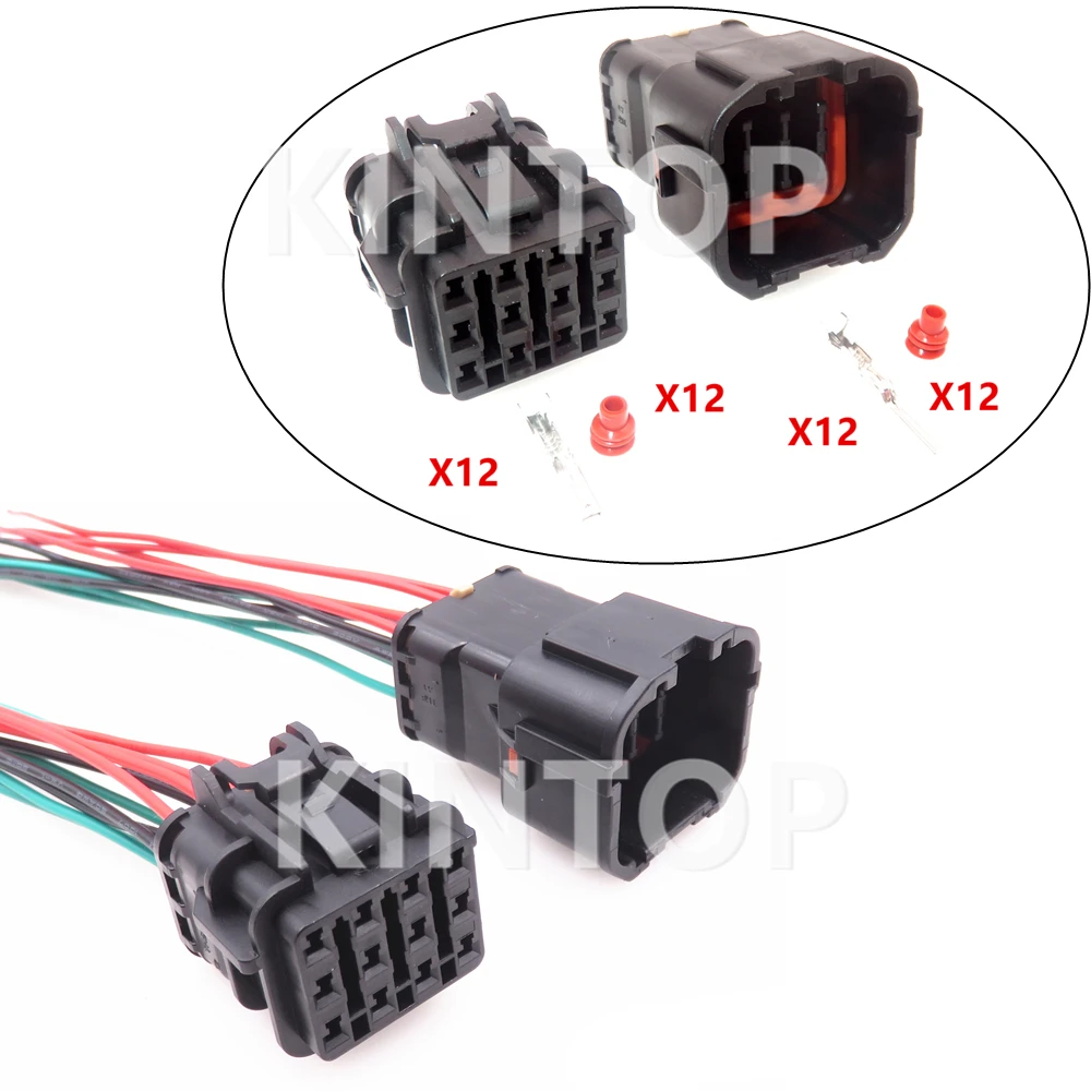 

1 Set 12 Pins Car Waterproof Socket Starter 7123-7923-30 MG640348 MG610346-5 Excavator Throttle Motor Electric Wiring Connector