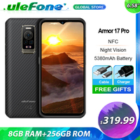 Ulefone Armor 17 Pro,13Гб+256Гб,с функцией ночного видения,Helio G99,4G ,120 Гц,108 МП,NFC,66 Вт,GPS,6.58-inch,Android 12