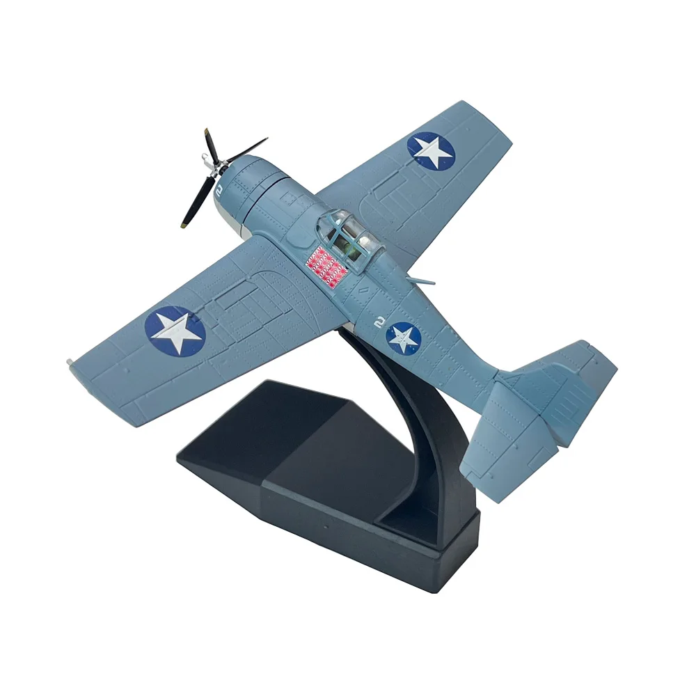 1/72 skala US Grumman F4F Wildcat Fighter Diecast pesawat logam Model pesawat terbang koleksi anak-anak hadiah ornamen mainan