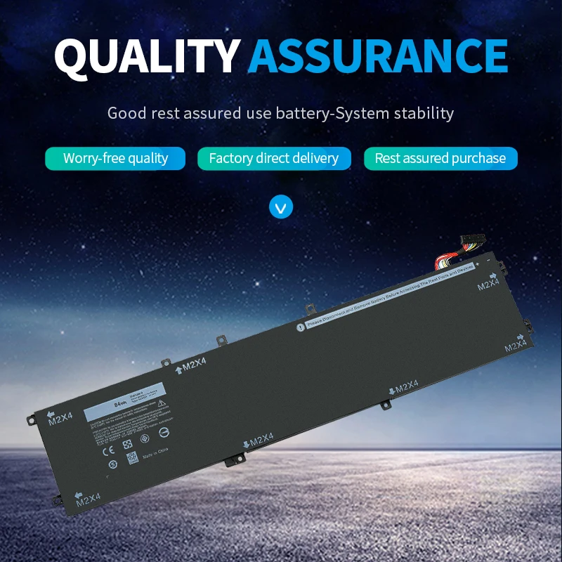 4GVGH Laptop Battery for Dell XPS 15 9550 Precision 5510 Series 1P6KD T453X 11.4V 84Wh Notebook Replacement Battery