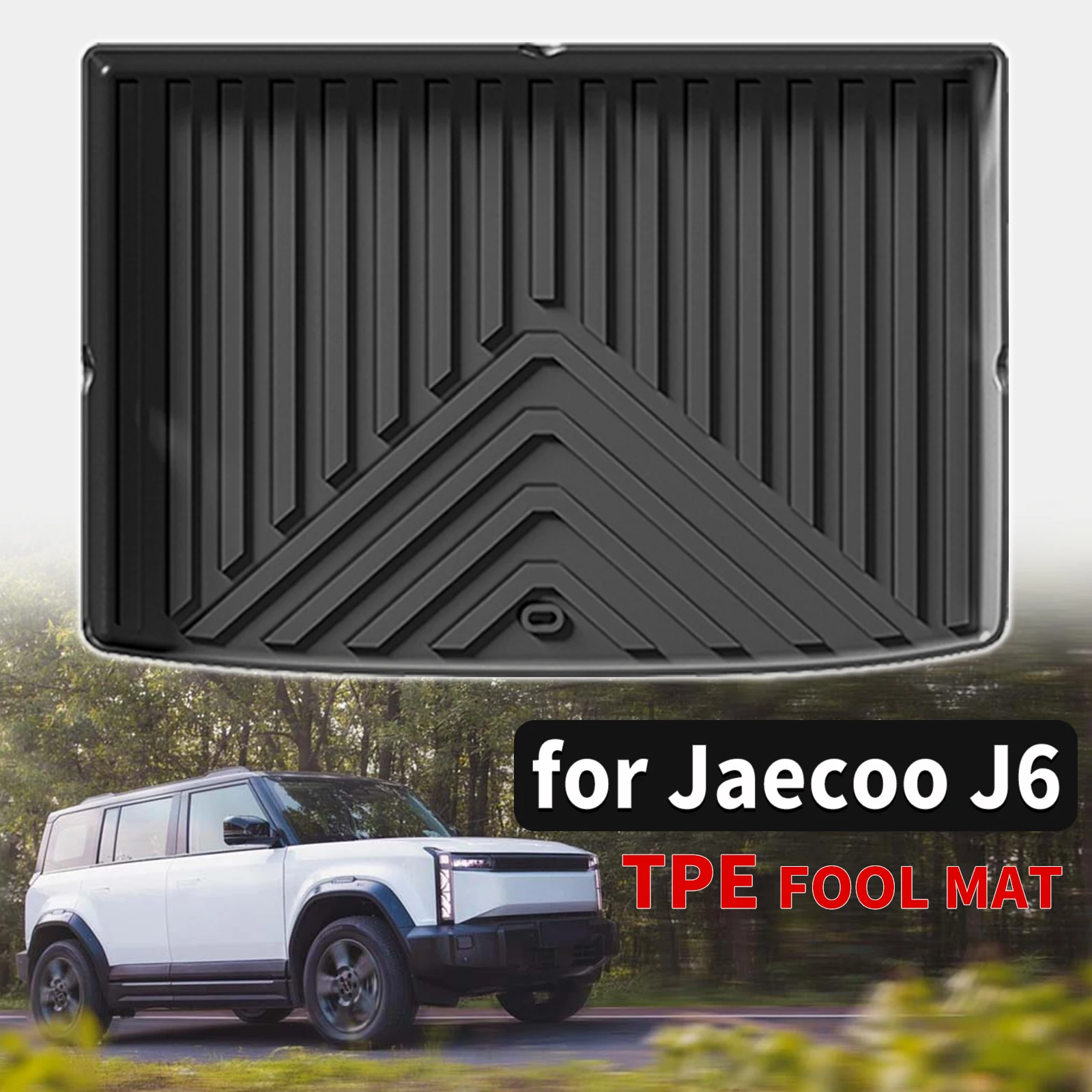 

High Quality TPE Trunk Mat + Rear Seat Back Protector for Chery iCAR 03 Jaecoo J6 2024 2025 2026 Waterproof Dustproof Easy Clean