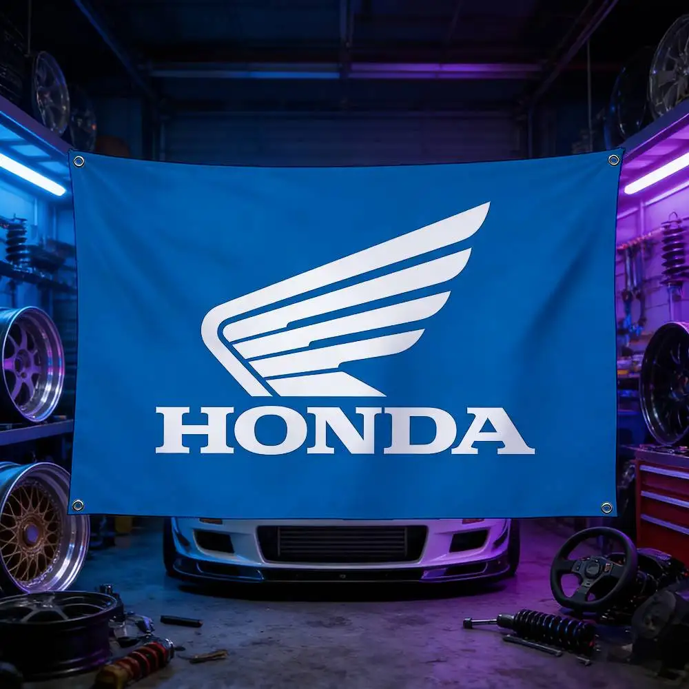 

Флаг для мотоцикла HONDA, 120 г, из матового полиэстера, с сублимационной печатью, прочный, для декора дома, мероприятий, подарок на выпускной