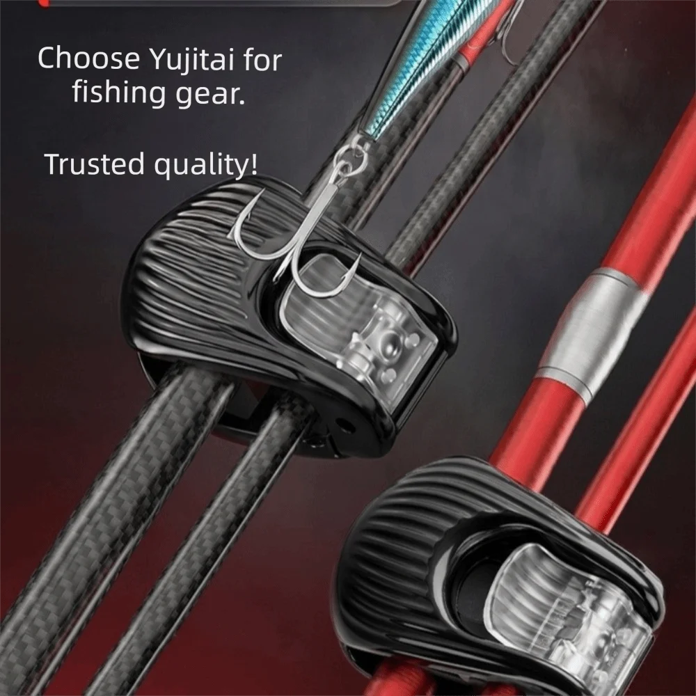 6pcs Adjustable Modes Fishing Rod Line Clamp Non Slip Design Shock Resistant Fishing Rod Holder Fixer Compact Design
