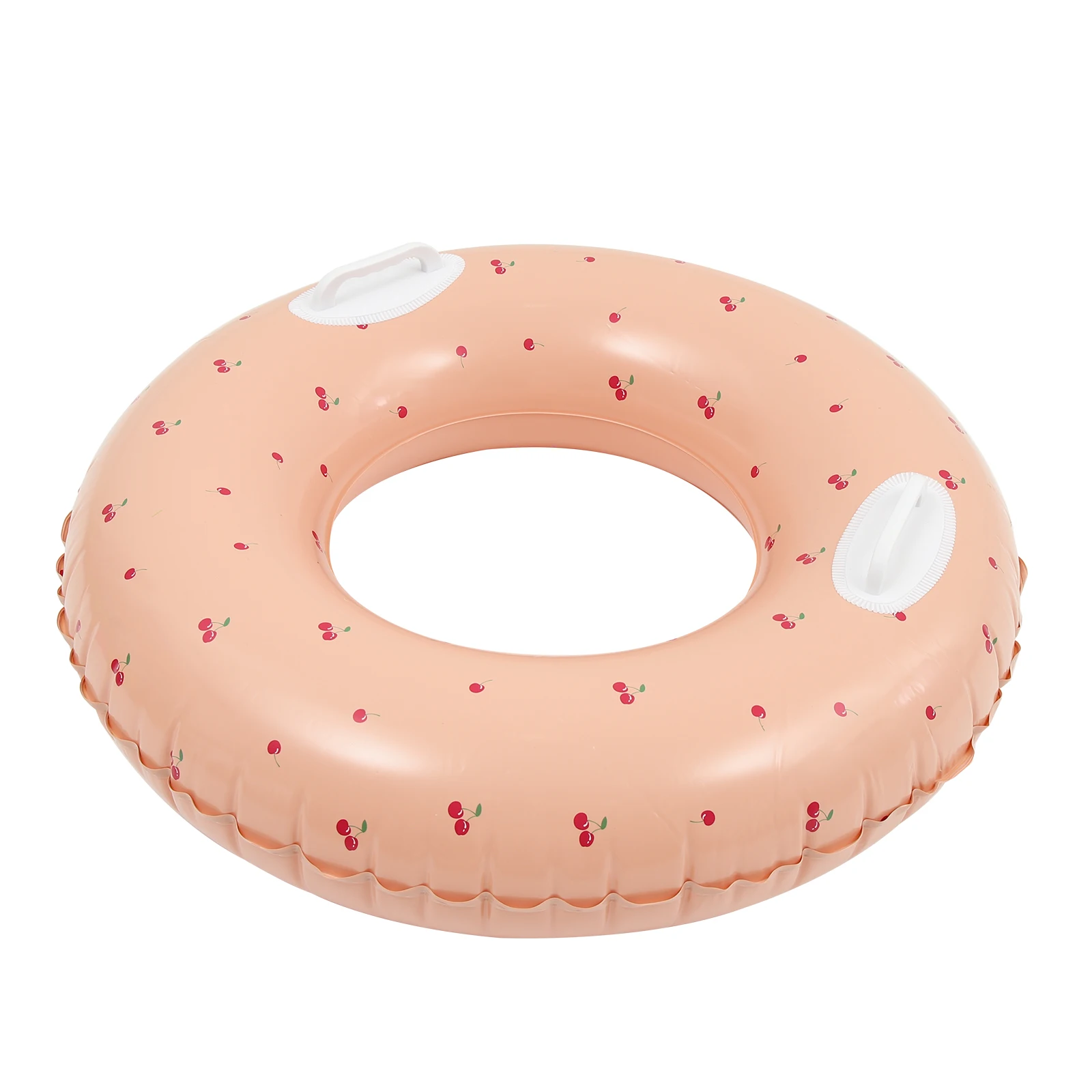 Lovely Inflatable Swimming Ring Pvc Beach Pool Float Ring For Adults Summer Water Fun Thicken Safety Handle Design Portable