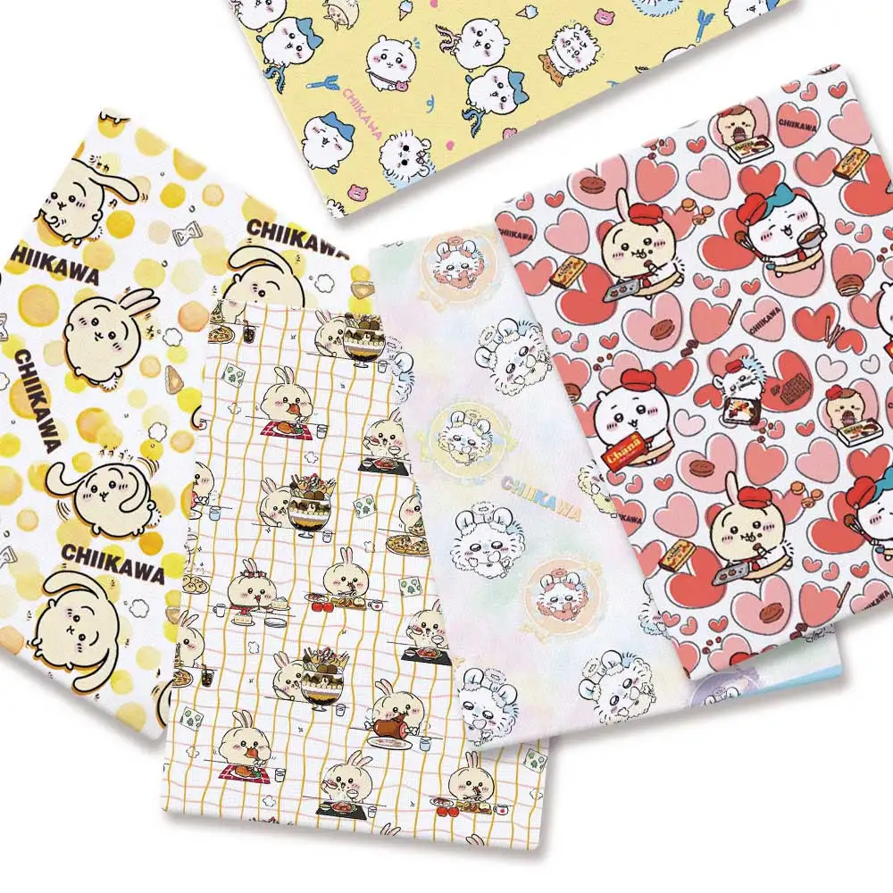 Polyester cotton Cartoon Fabric 140*50cm Handmade Sewing Patchwork Quilting Baby Dress Home Sheet Printed Fabric Sewing Kids