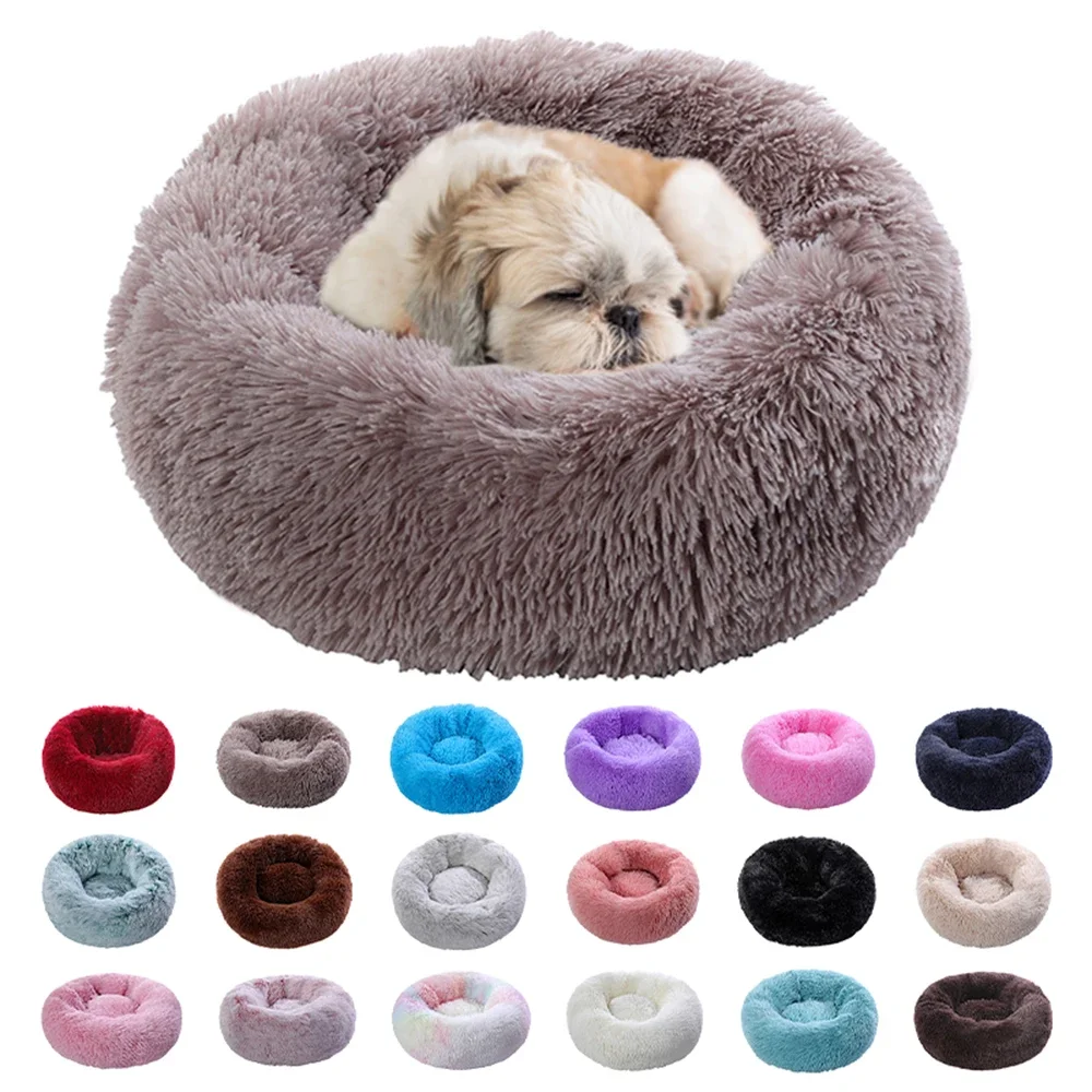 Pet Dog Bed For Large Big Small Dog Cat House Round Plush Mat Sofa Dropshipping Center Best Product Find Selling Calming Bed