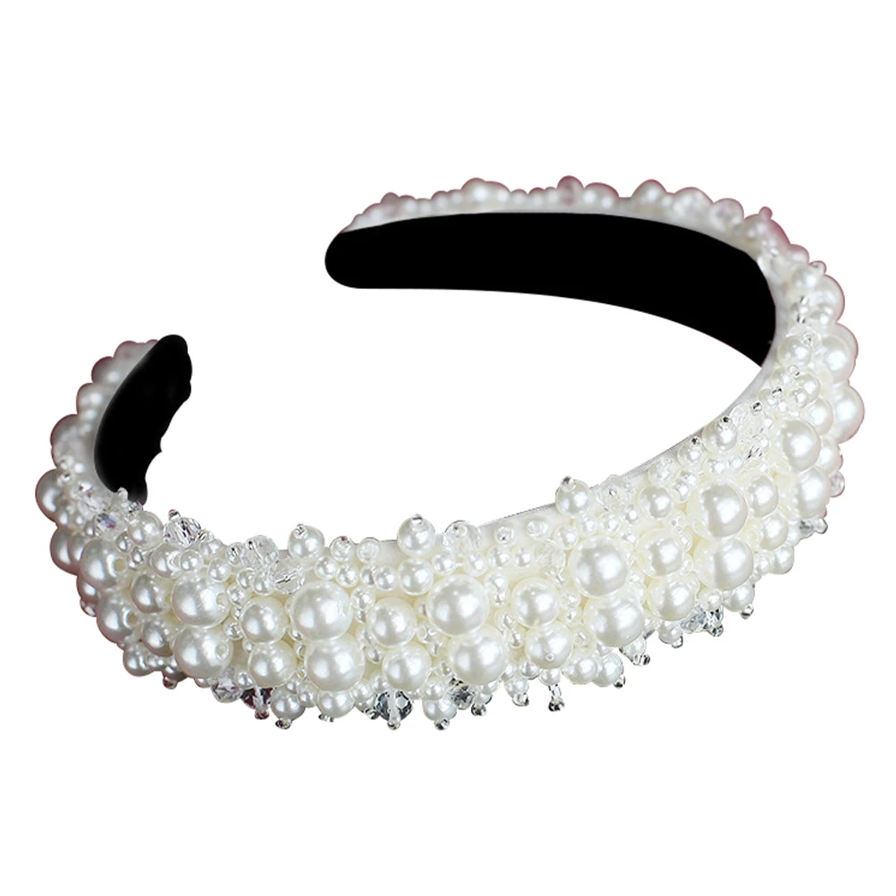 

Crystal Wide Headbands Lightweight Pink Decoration Hoop Hair Accessories Durable Wedding Party Christmas Women Headdress Elegant