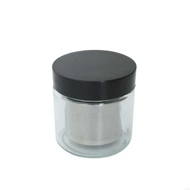195C Diamond Washing Cup Cleaning Glass Jar Bottle with Metal Sieve Cleaner