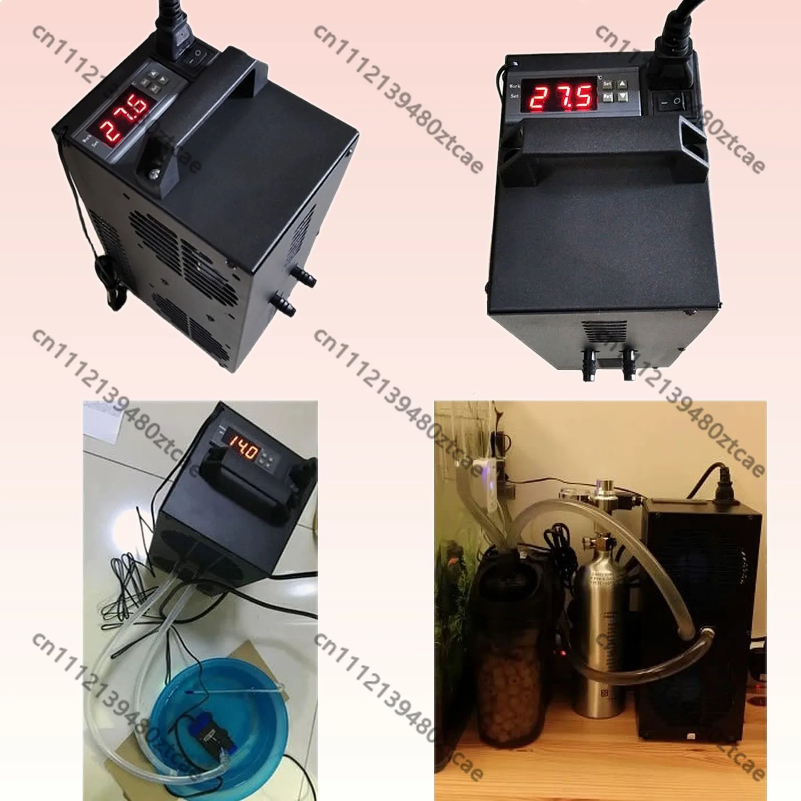 Constant Temperature Adjustable Semiconductor Electronic Chiller for Freshwater Aquarium Fish Tank Small Micro Cooler