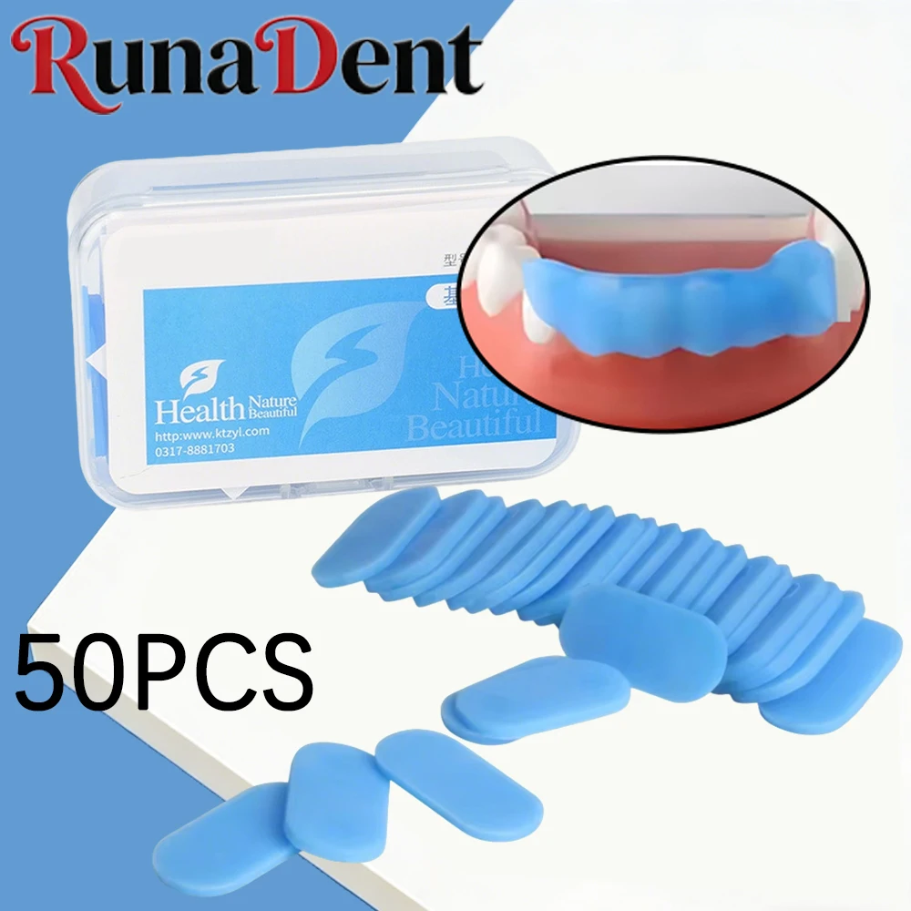 50pcs Dental Thermoplastic Sheets for Quick Temporary Crown Impressions Orthodontic Lab