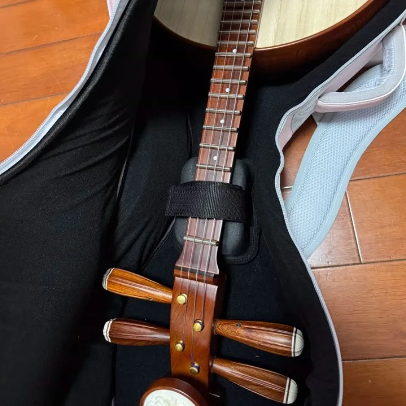 Leather Thickened Zhongruan Bag Waterproof Shockproof Shoulders Portable Zhongruan Backpack Musical Instrument Accessories