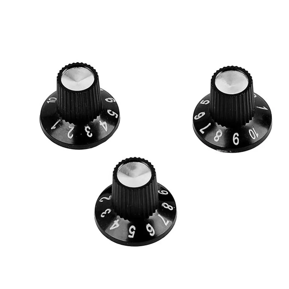 

3 pcs High-legged Plastic Control Knobs for Electric Acoustic Guitar Volume Pickup Accessories Durable Guitar Effects Amplifiers