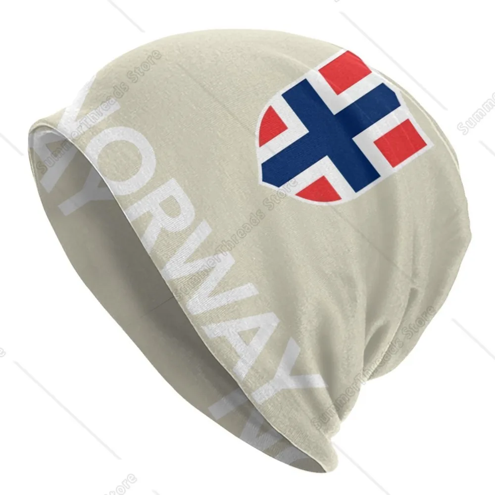 Norway Flag Skullies Beanies Caps Men Women Unisex Fashion Winter Warm Knit Hat Adult Norwegian Flag Bonnet Hats