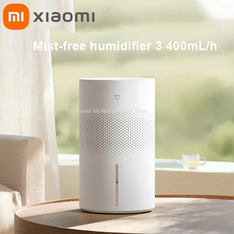 

Увлажнитель воздуха Xiaomi Mist Free Humidifier 3 [400] с 99% антимикробной защитой, резервуар для воды 4 л, умный экран, работает с приложением Mi Home, подарок