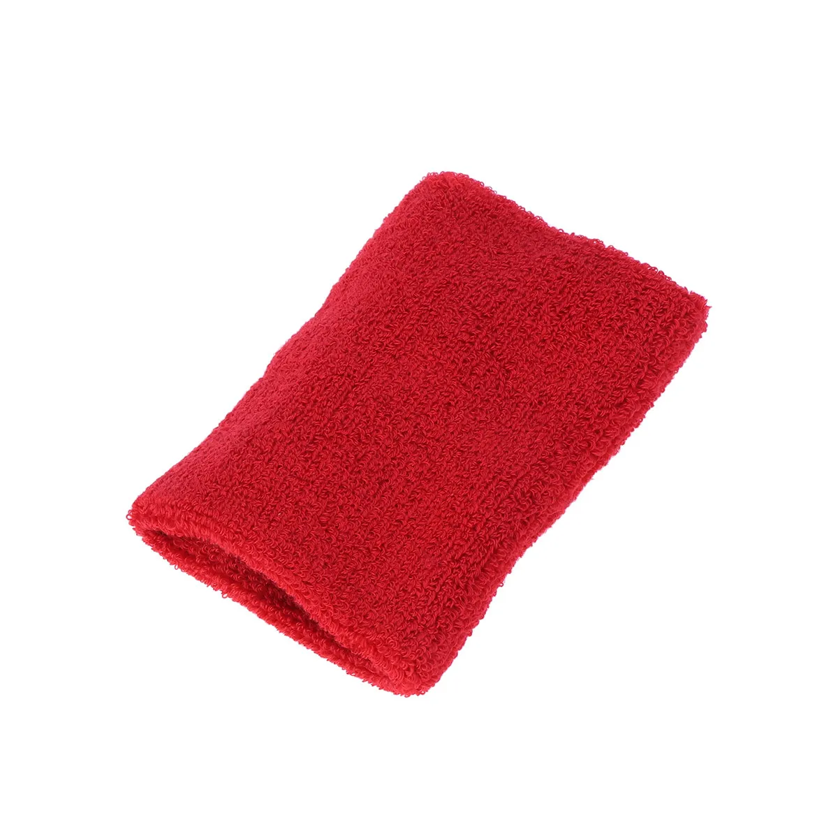 Wristbands Cotton Premium Sweat Absorption for Sports Basketball Football Baseball Cotton Wrist Sweatbands Red