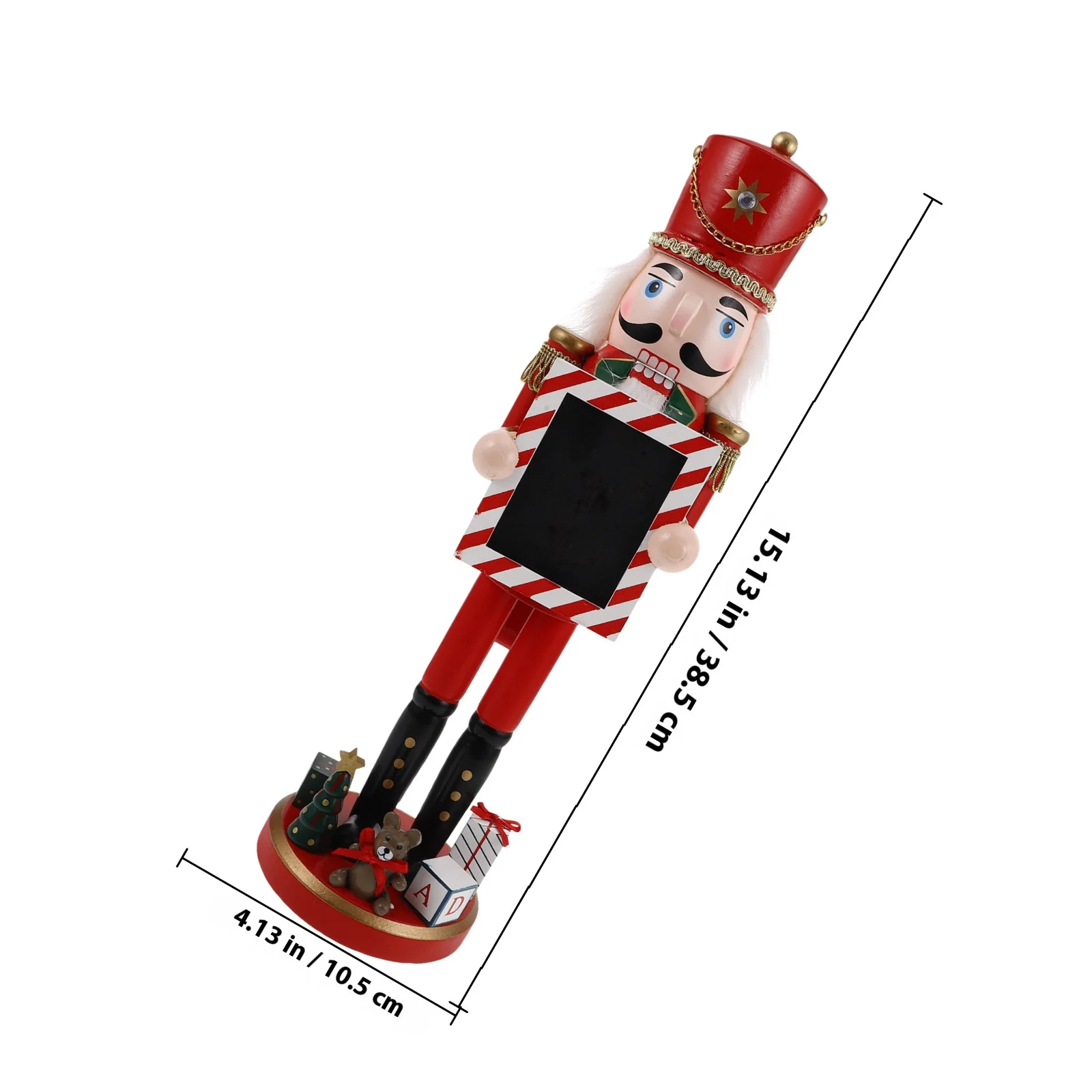 كسارة البندق الخشبية الجندي عيد الميلاد سطح المكتب الديكور كسارة البندق التقليدية الملك الشكل عطلة الجدول زخرفة